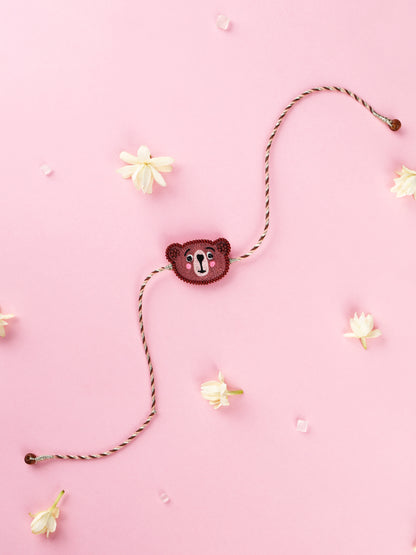 Brown Teddy Kids Rakhi