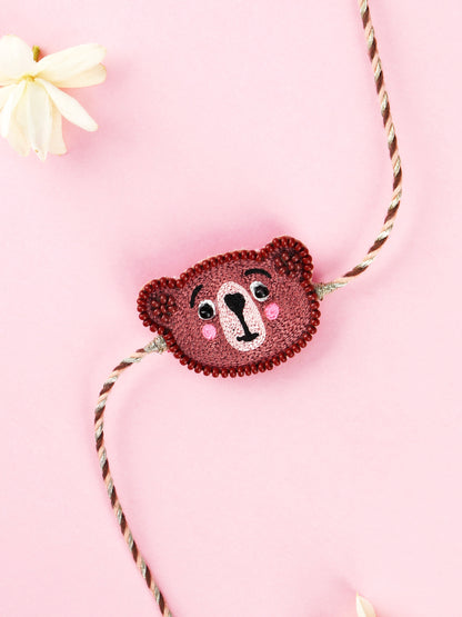 Brown Teddy Kids Rakhi