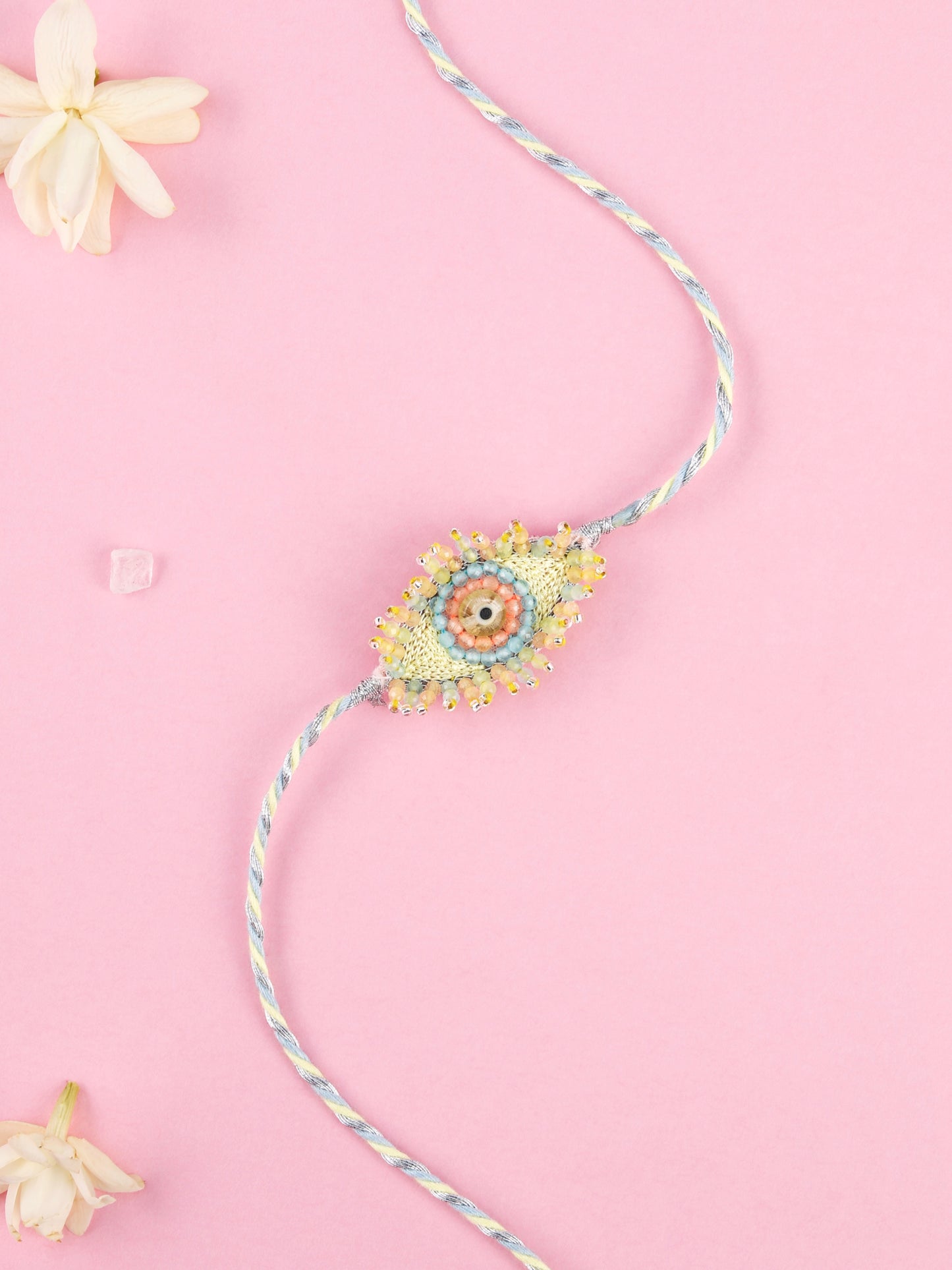 Handmade Evil Eye Kids Rakhi  for Raksha Bandhan gifting