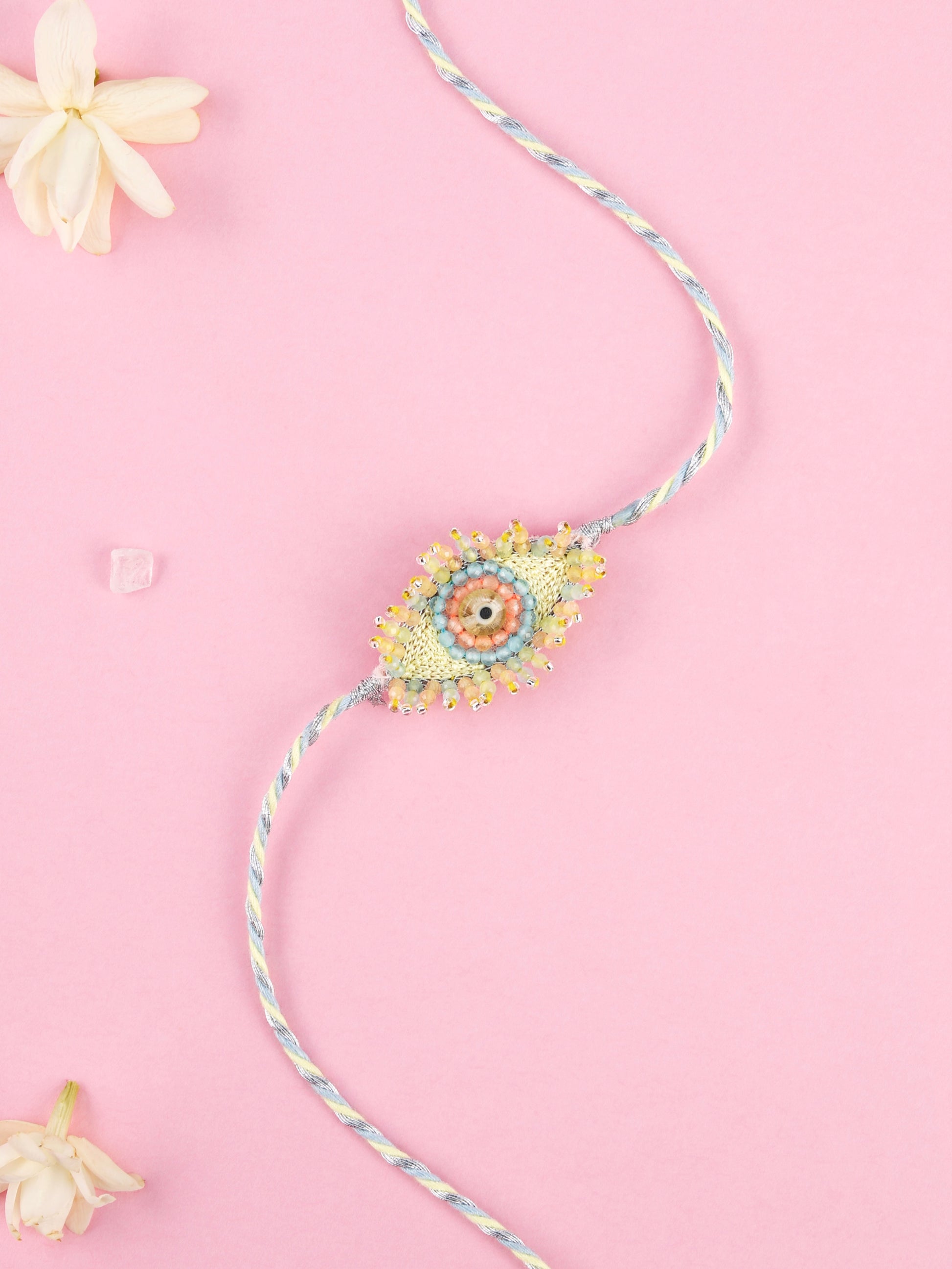 Handmade Evil Eye Kids Rakhi  for Raksha Bandhan gifting