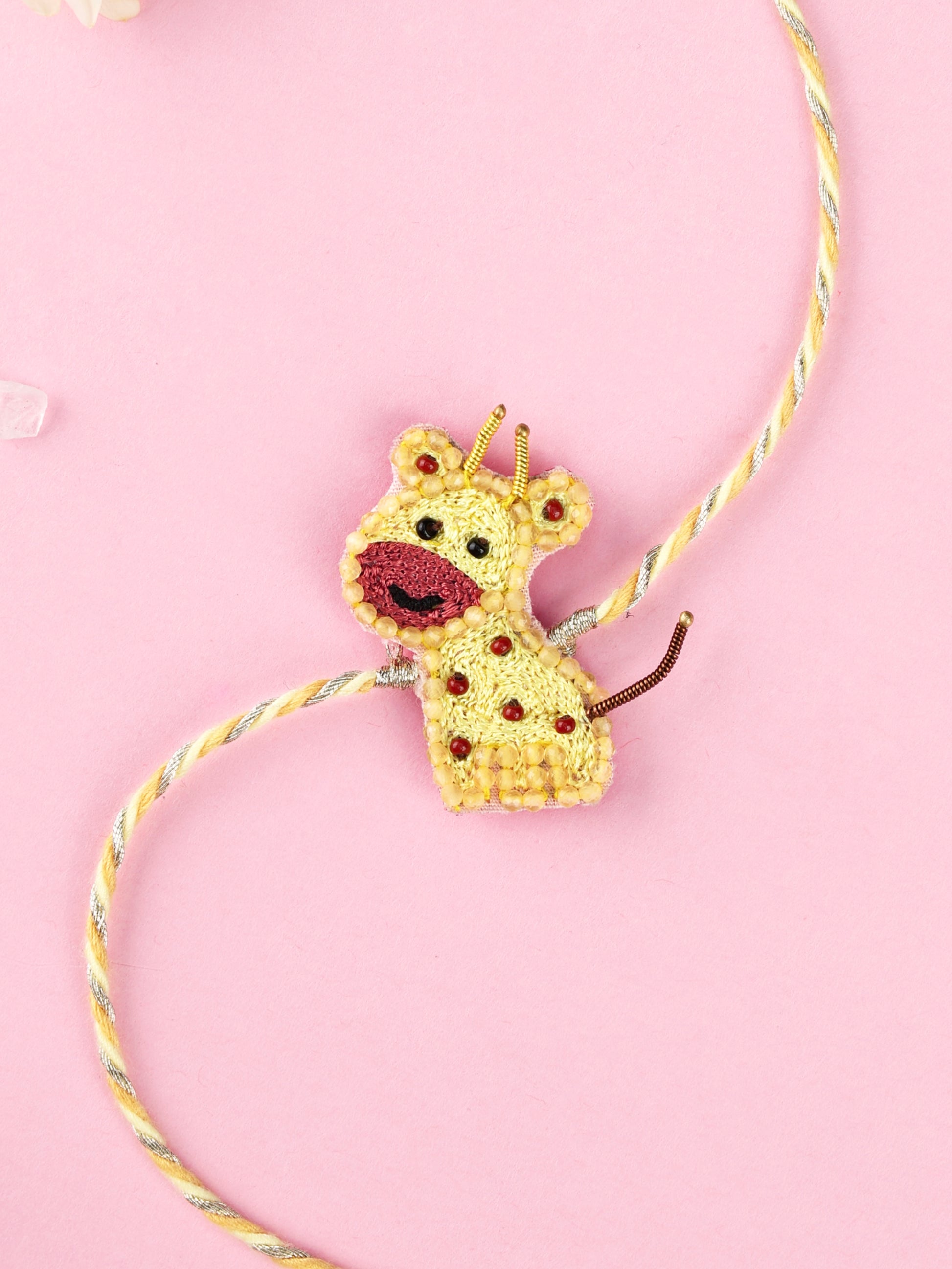 Handmade Giraffe Kids Rakhi for Raksha Bandhan gifting