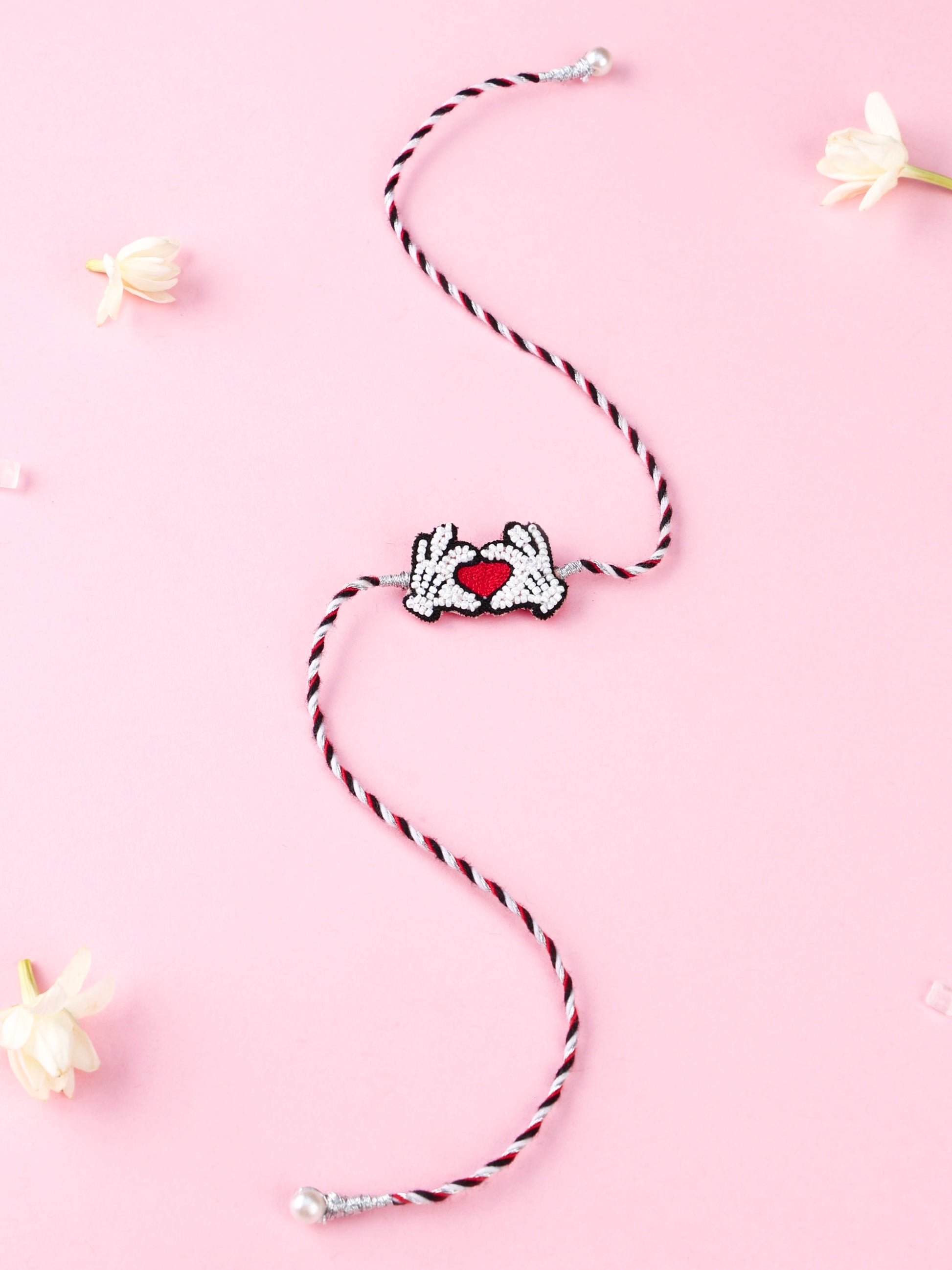 Handmade Heart Kids Rakhi for Raksha Bandhan gifting