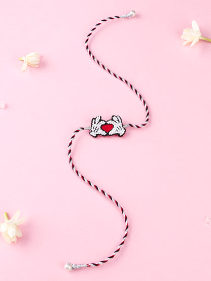 Handmade Heart Kids Rakhi for Raksha Bandhan gifting