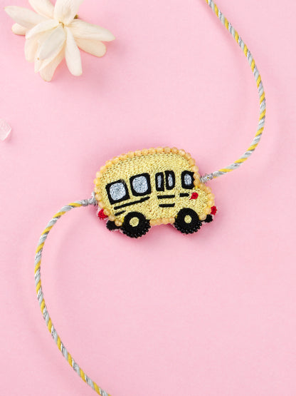 Handmade Wheels On The Bus Kids Rakhi for Raksha Bandhan gifting