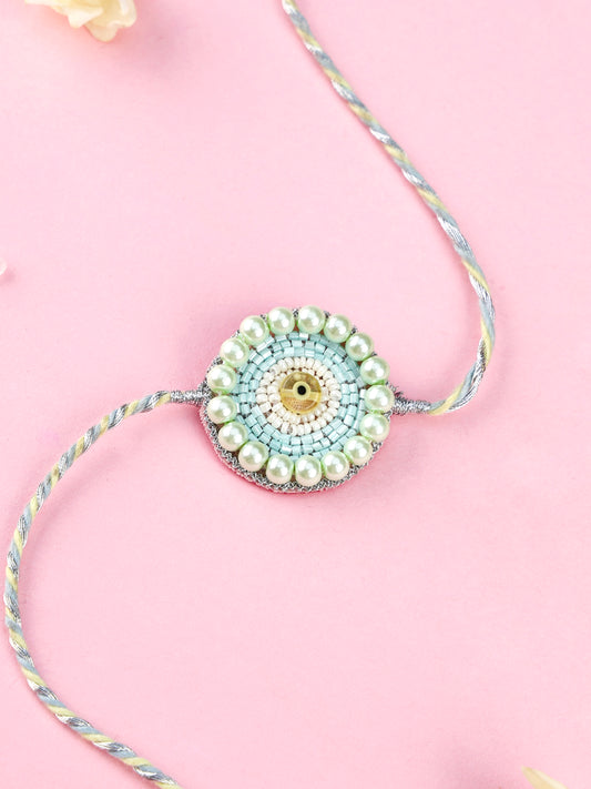 Round Evil Eye Kids Rakhi