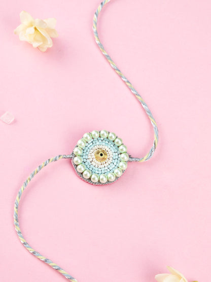Handmade Round Evil Eye Kids Rakhi for Raksha Bandhan gifting