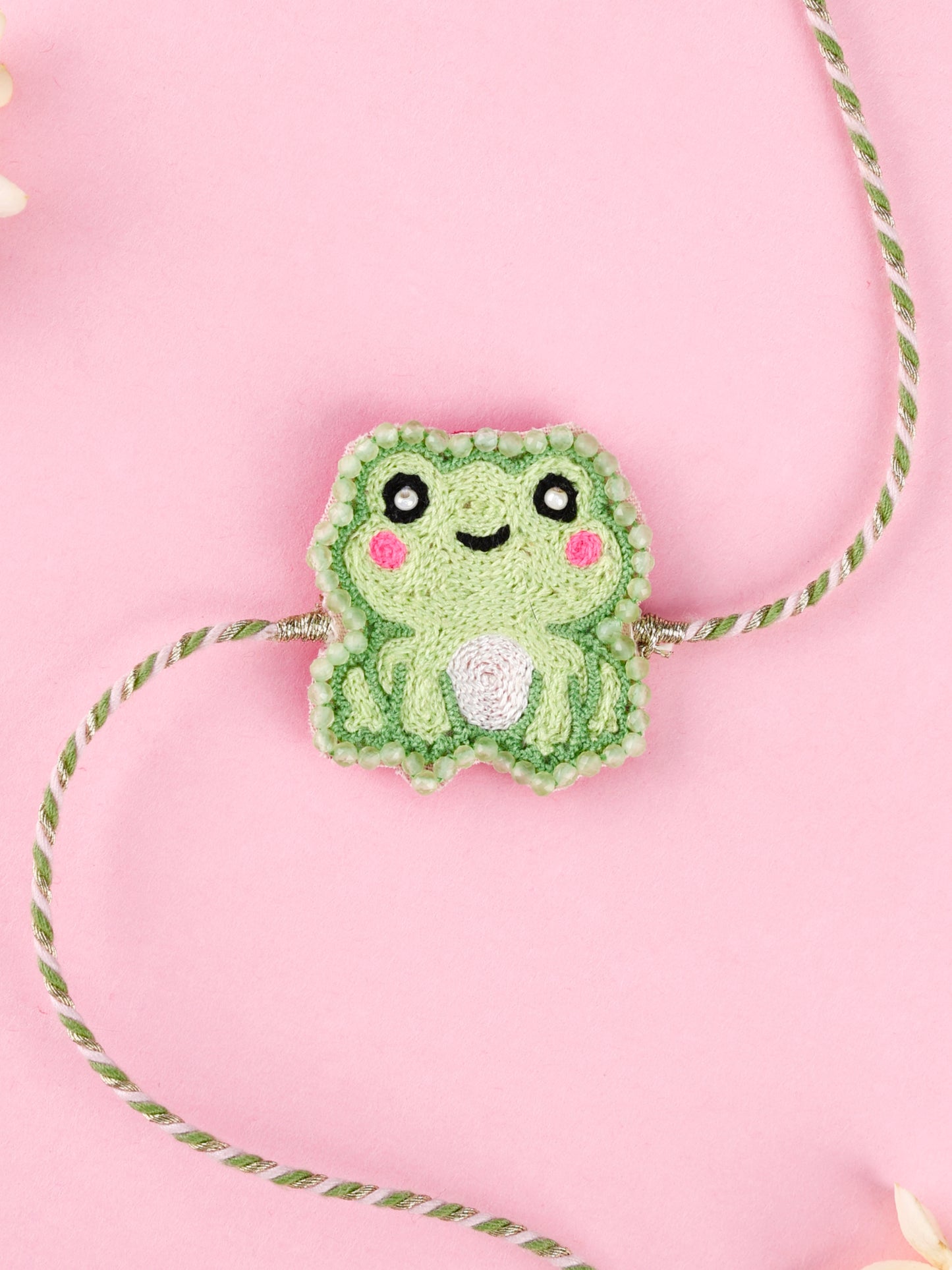Handmade Frog Kids Rakhi for Raksha Bandhan gifting