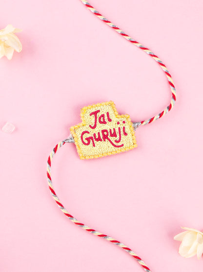 Handmade Jai Guruji Rakhi for Raksha Bandhan gifting