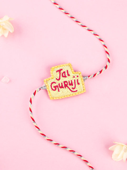 Handmade Jai Guruji Rakhi for Raksha Bandhan gifting
