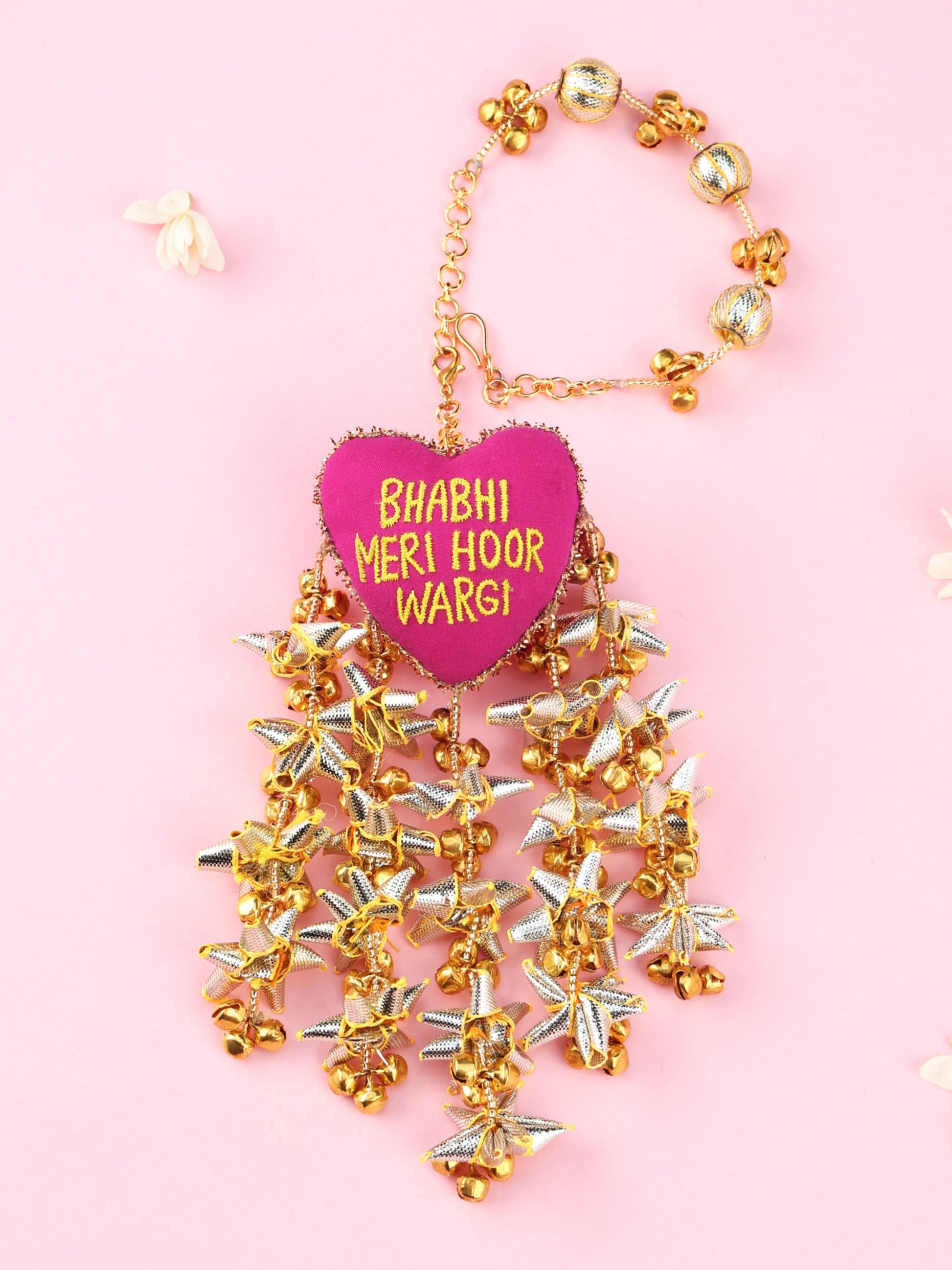 Handmade Bhabhi Meri Hoor Wargi Lumba - Rani Pink for Raksha Bandhan gifting