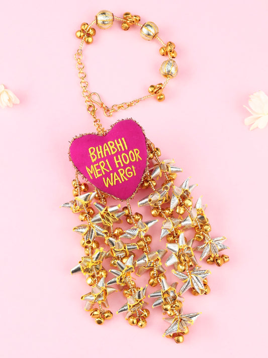 Bhabhi Meri Hoor Wargi Lumba - Rani Pink -  Lumba Rakhi for Bhabhi by Tonoto