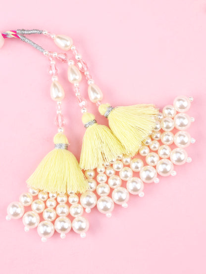 Handmade Sister In Law Lumba - Yellow for Raksha Bandhan gifting