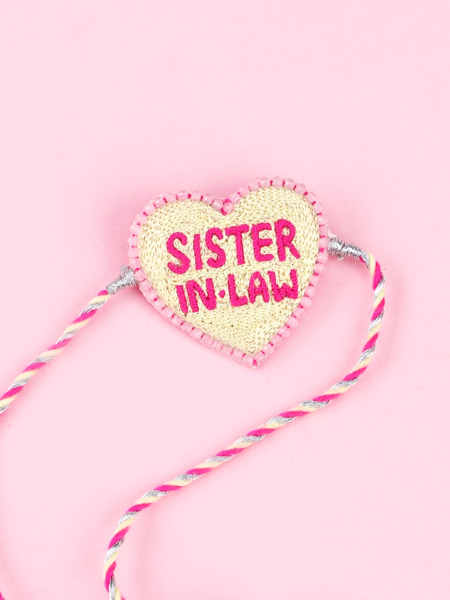 Handmade Sister In Law Lumba - Yellow for Raksha Bandhan gifting