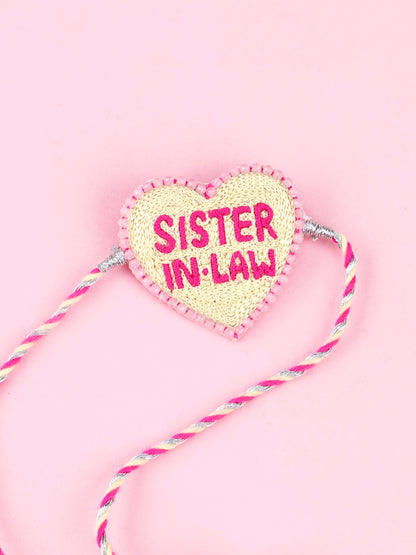 Handmade Sister In Law Lumba - Yellow for Raksha Bandhan gifting
