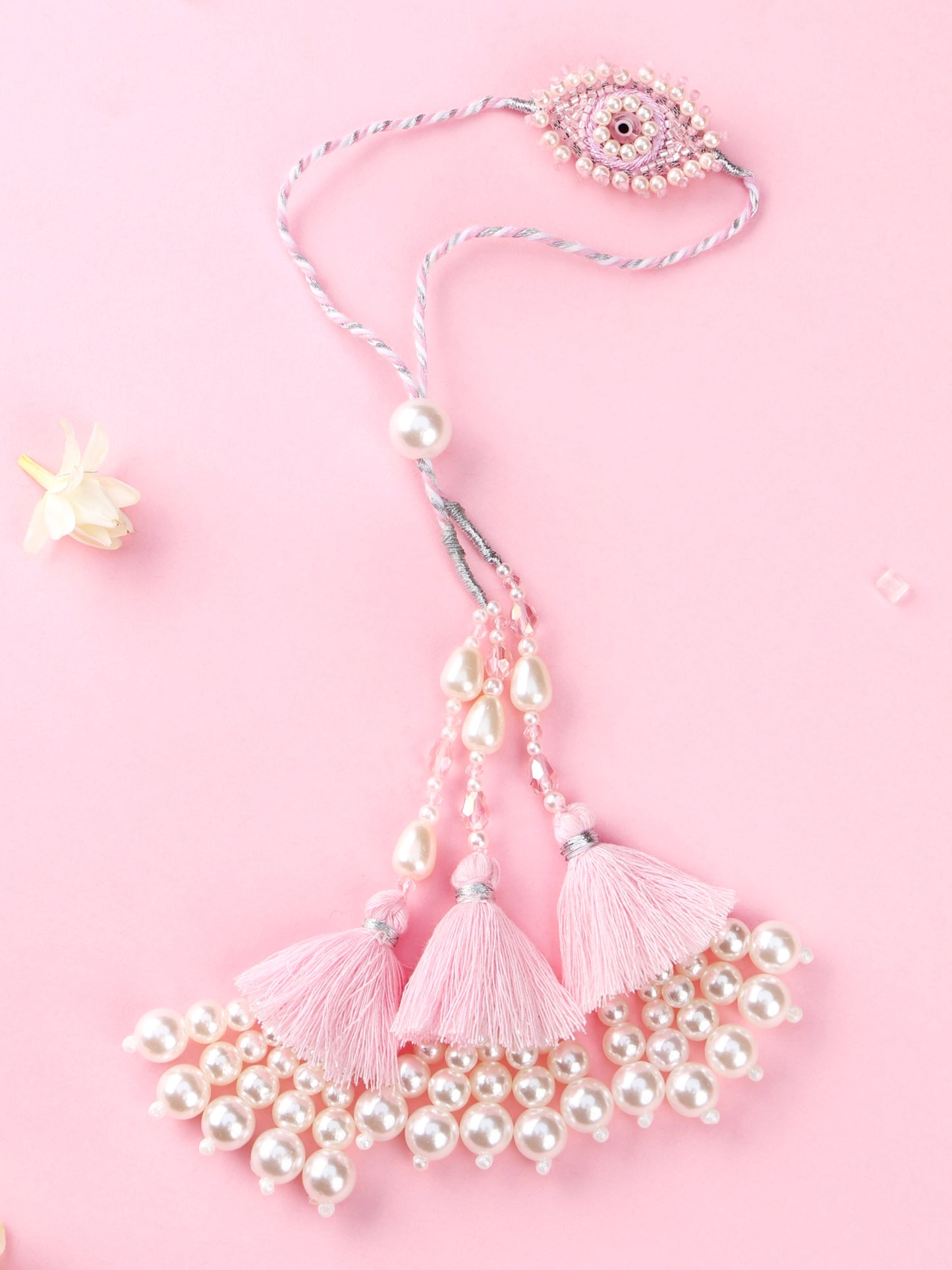 Handmade Evil Eye Pink Lumba 2026 for Raksha Bandhan gifting