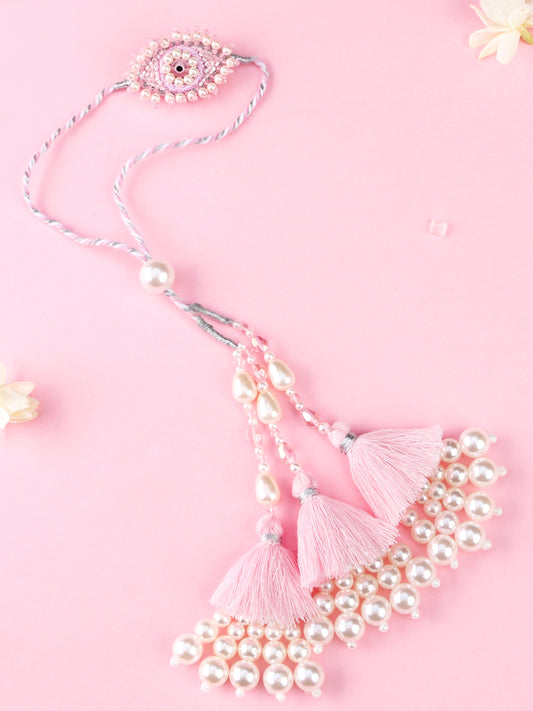 Evil Eye Pink Lumba 2026 - Lumba Rakhi for Bhabhi by Tonoto