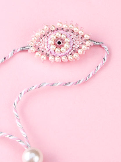 Handmade Evil Eye Pink Lumba 2026 for Raksha Bandhan gifting