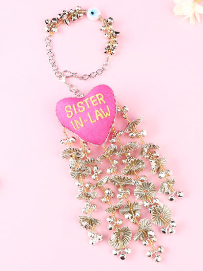Sister In Law Lumba Rakhi - Pink