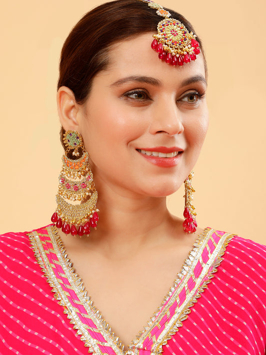 Layla (Earrings & Mangtikka)