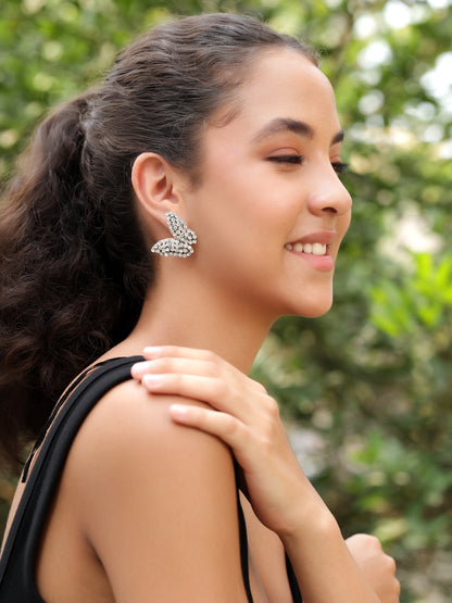 Mini Butterfly Rhinestone Earrings
