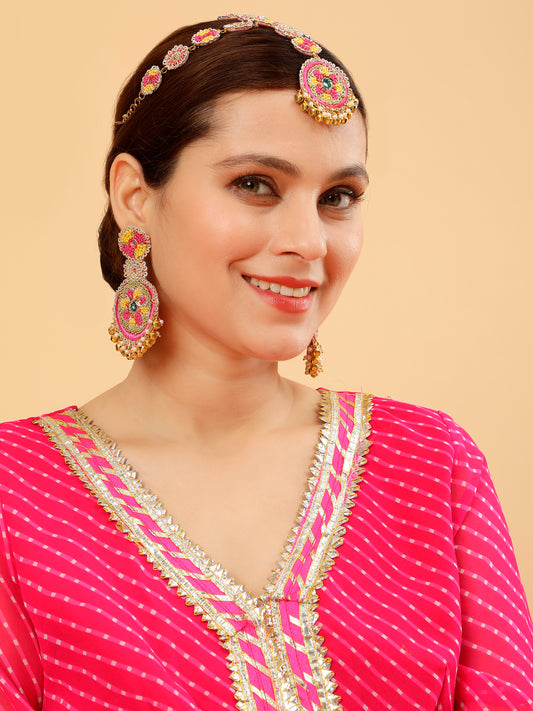 Noor (Earrings & Mathapatti)