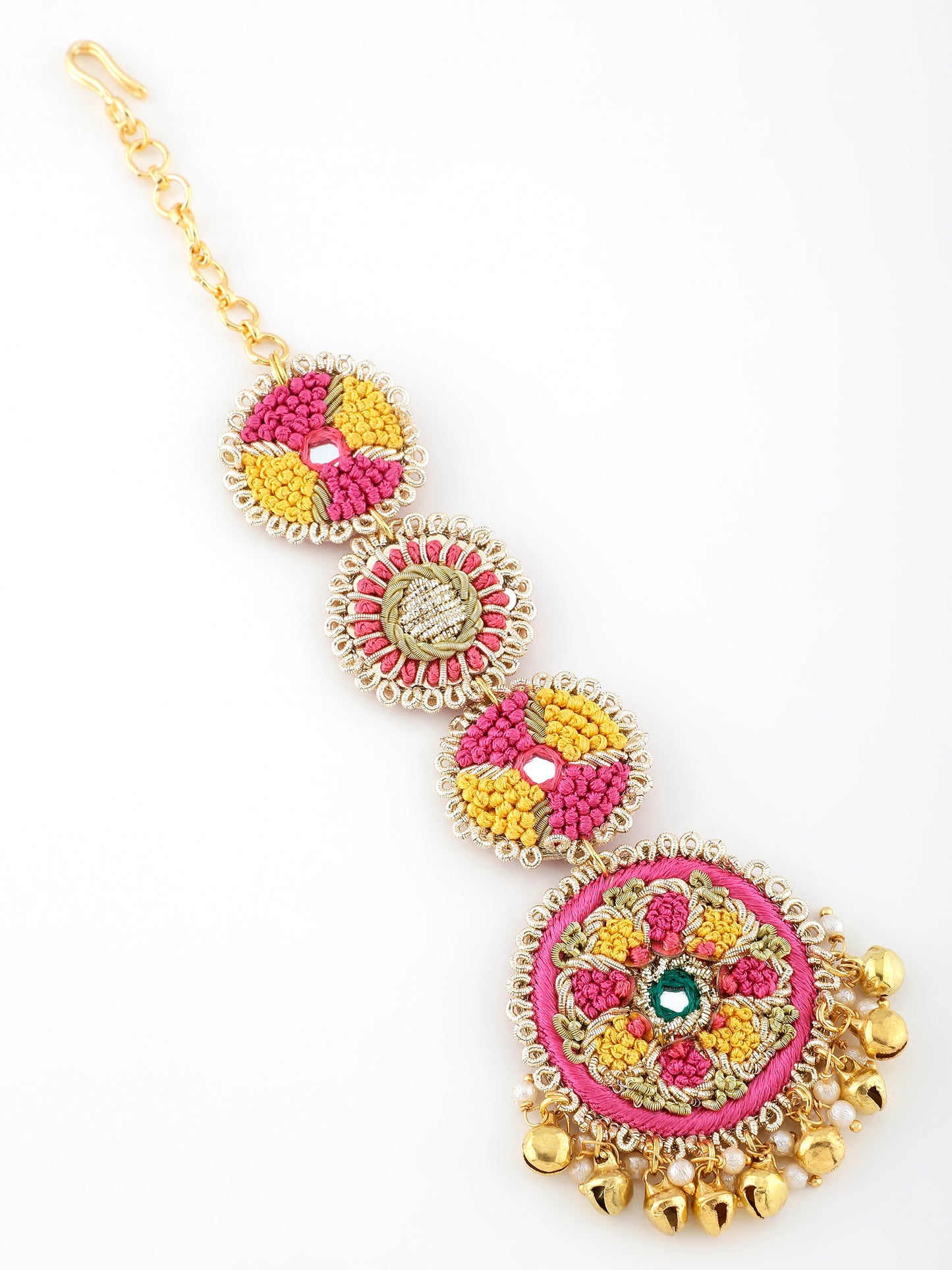 Noor (Earrings, Mangtikka, Sleek Necklace & Pair of Hathphool)