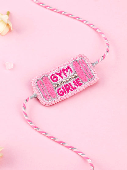 Handmade GYM Girlie Rakhi  for Raksha Bandhan gifting