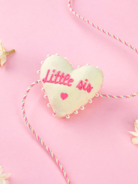 Handmade 3D Little Sis Rakhi  for Raksha Bandhan gifting