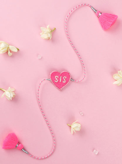 Sis Rakhi 2026- Neon Pink