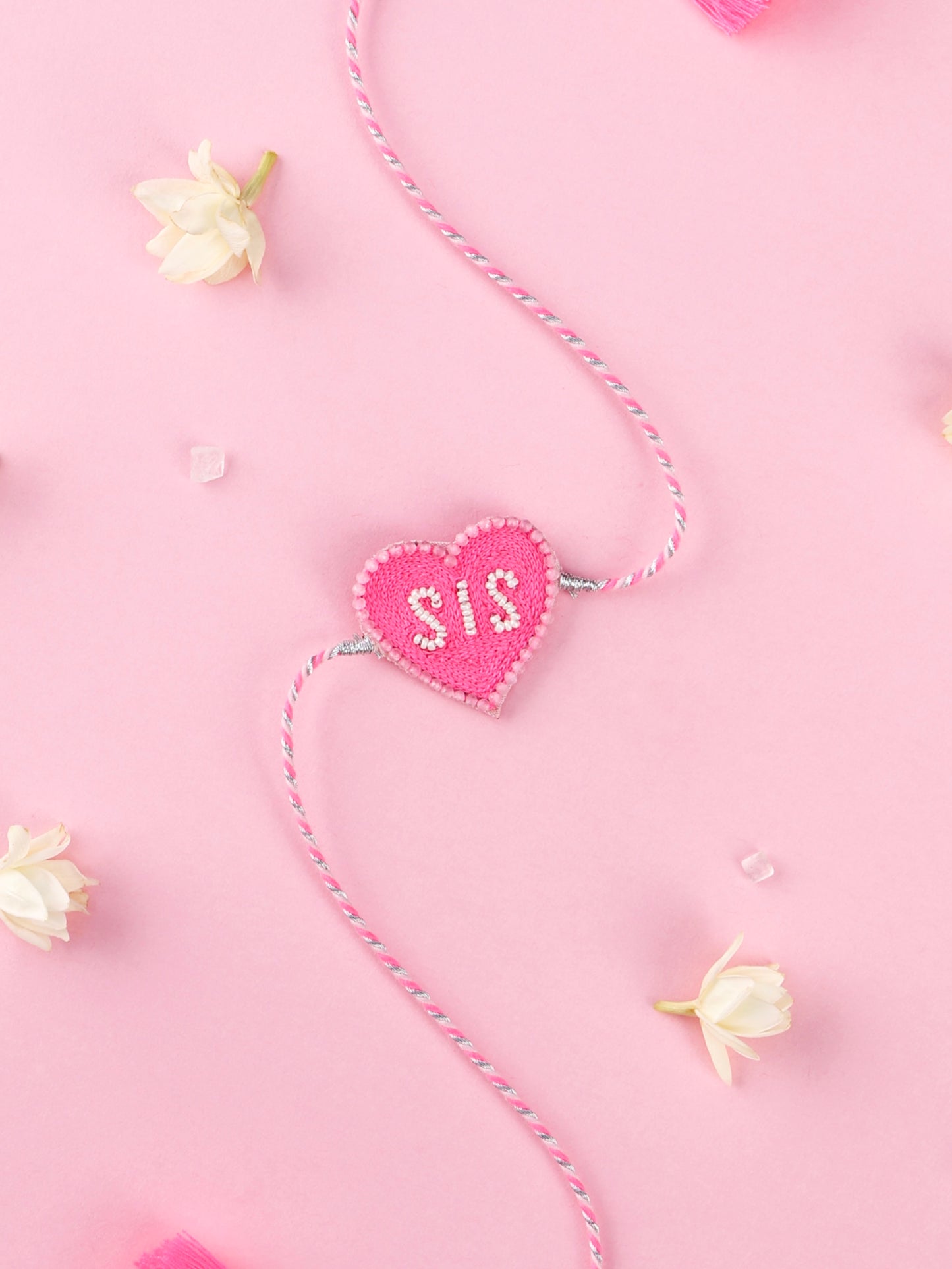 Handmade Sis Rakhi 2026- Neon Pink for Raksha Bandhan gifting