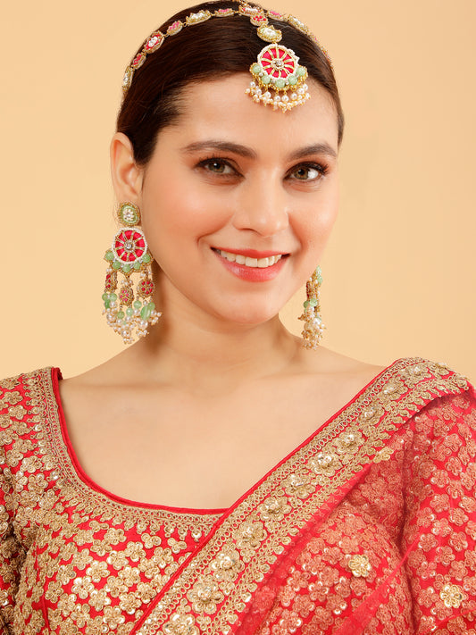 Saanjh (Earrings & Mathapatti)