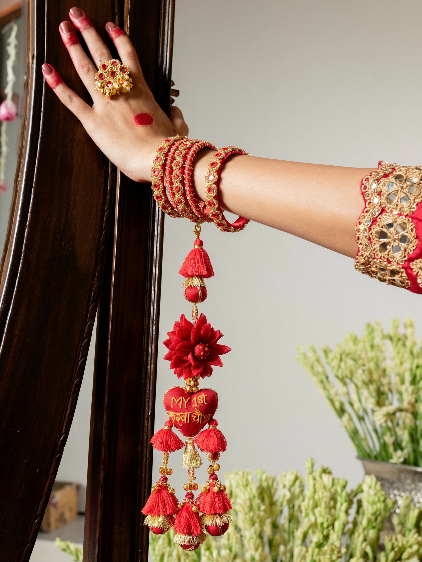 Sindoor My First Karwa Chauth Only Latkan (Single Hand)