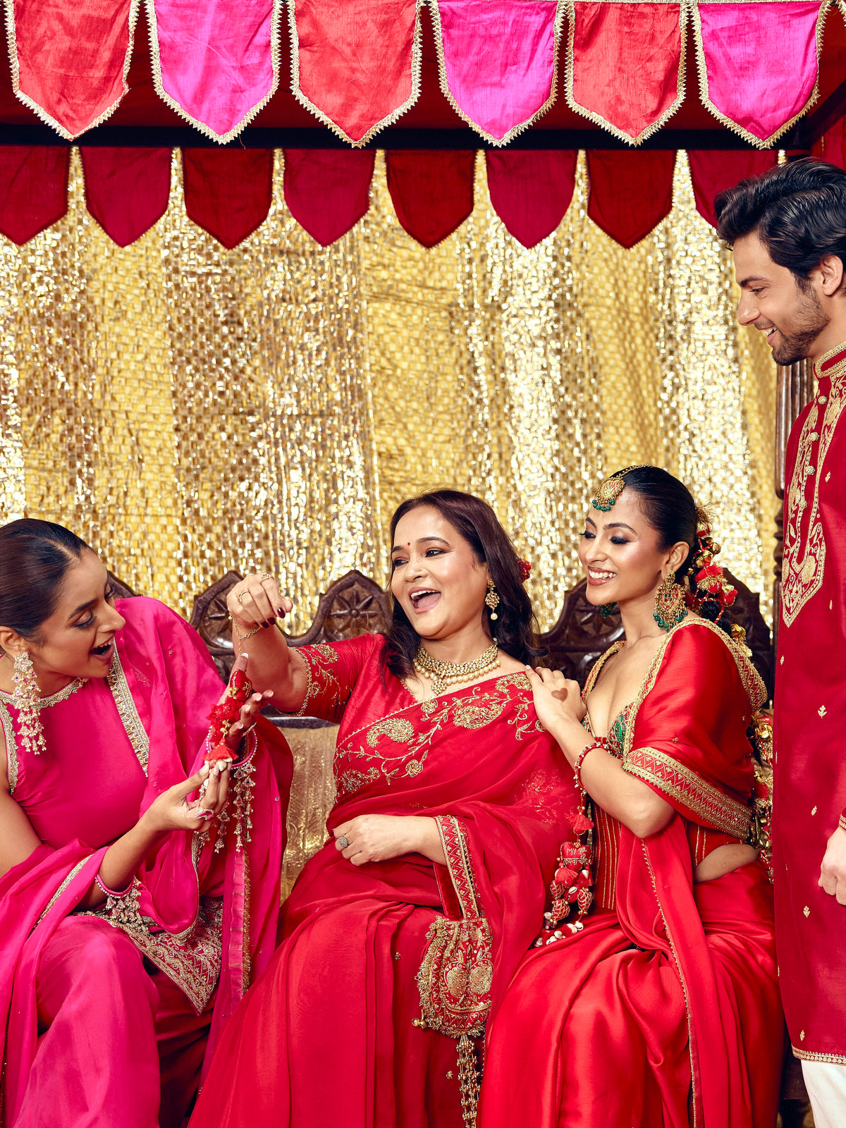 Gulaab Saree Set - Red (Sasu Maa Edition)