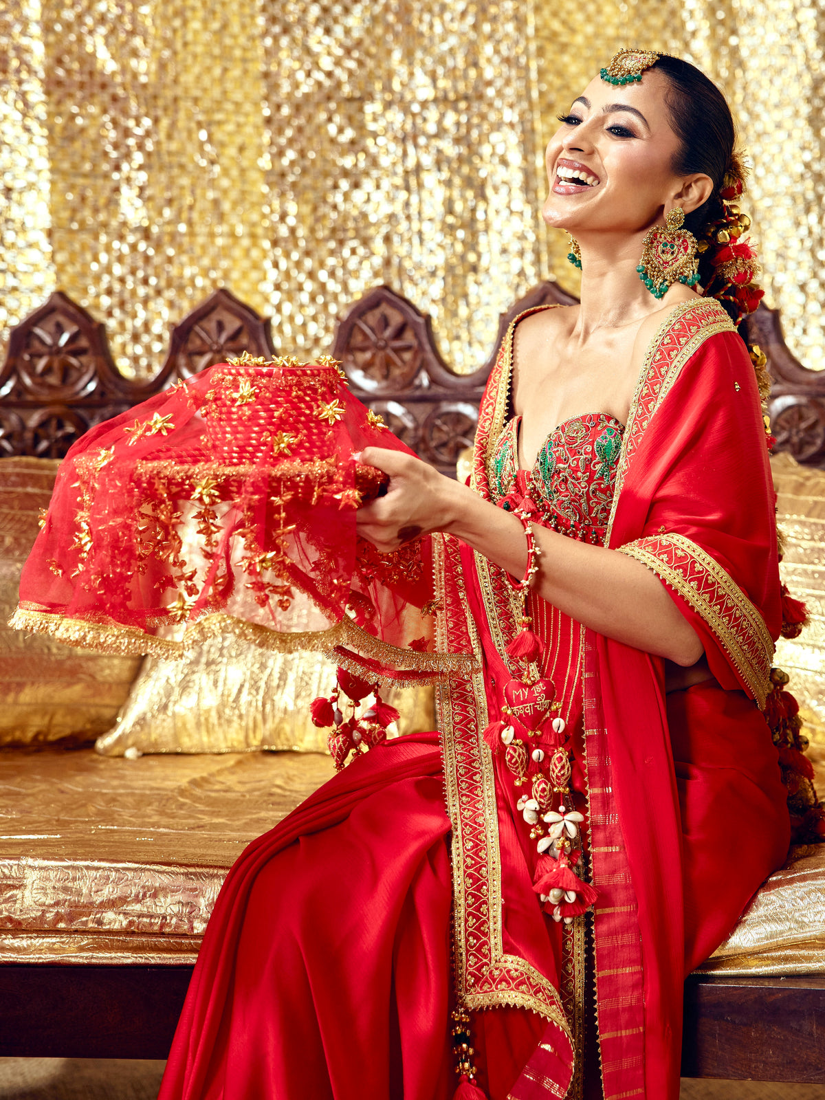 Tota Maina Corset Saree Set
