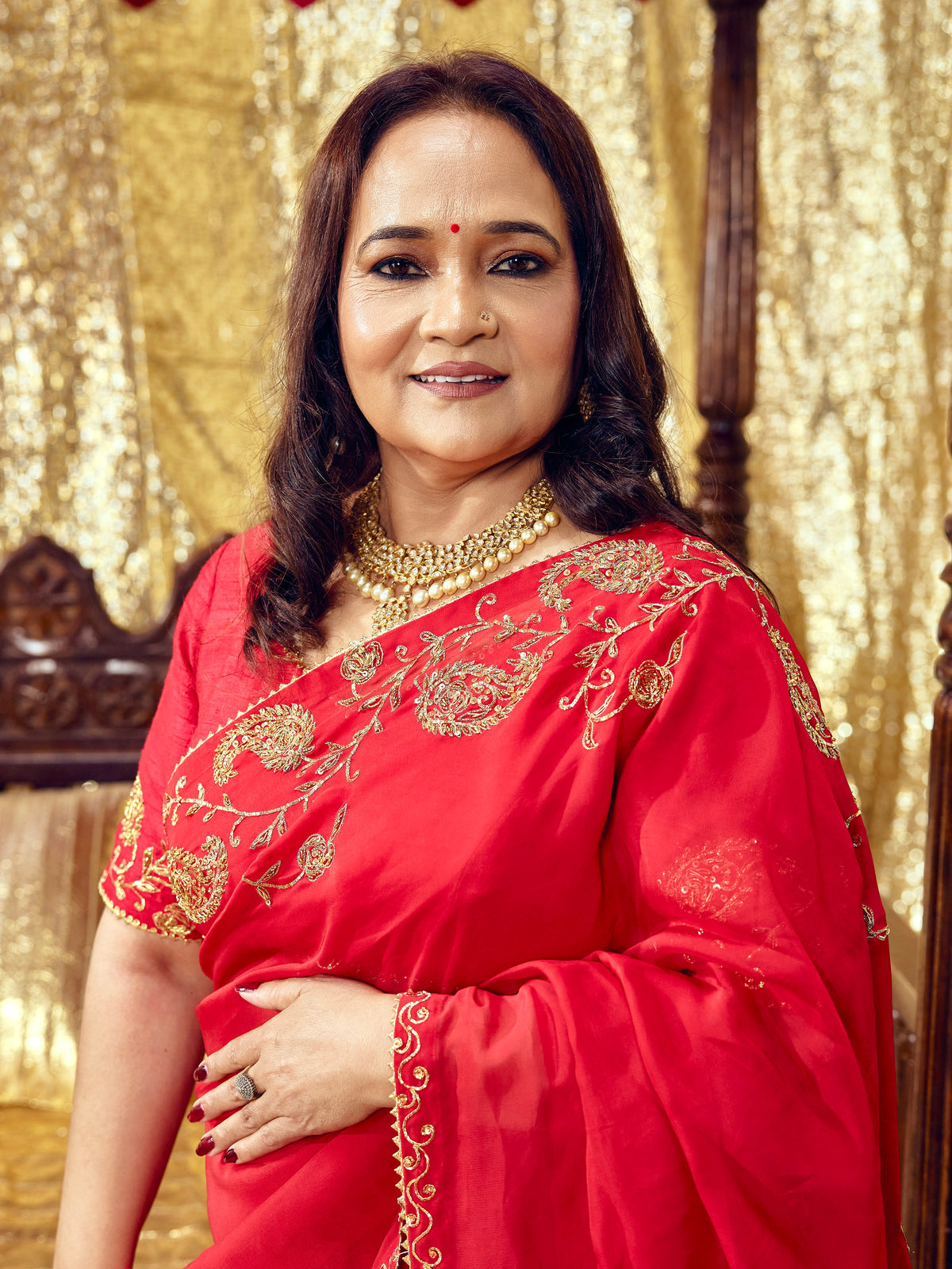 Gulaab Saree Set - Red (Sasu Maa Edition)