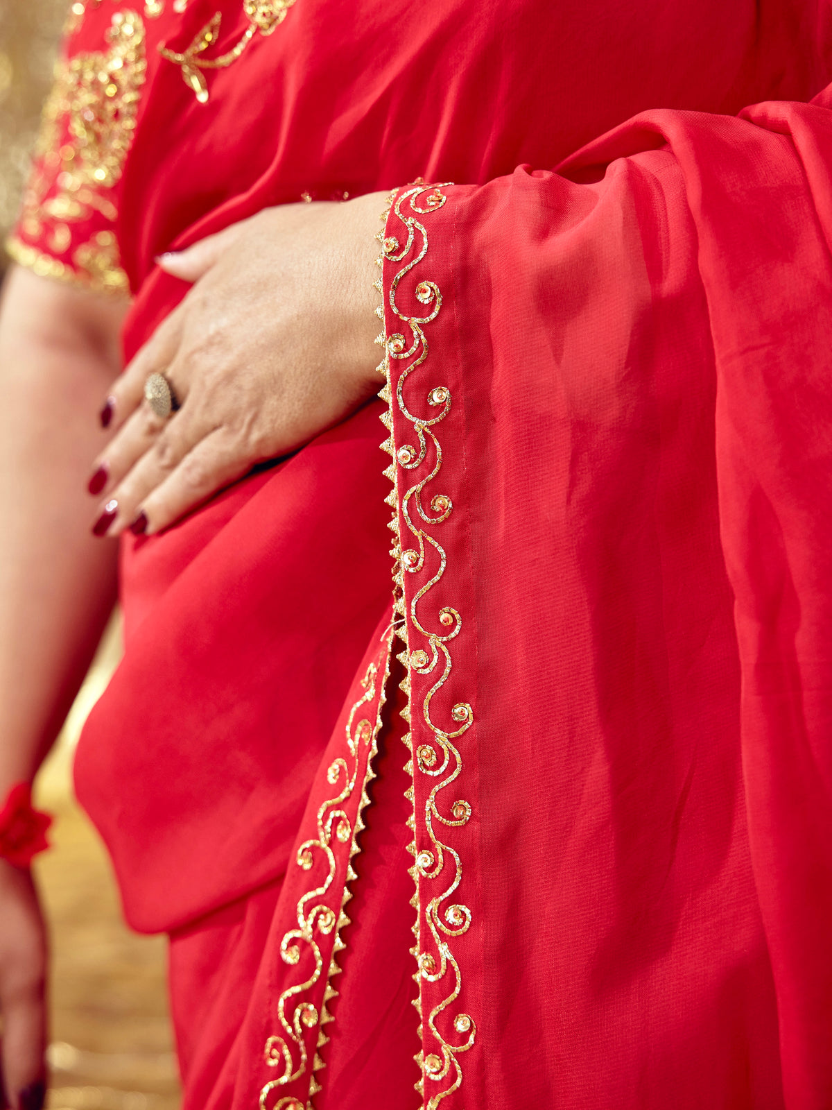 Gulaab Saree Set - Red (Sasu Maa Edition)
