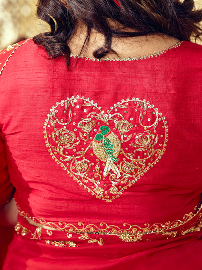 Gulaab Saree Set - Red (Sasu Maa Edition)