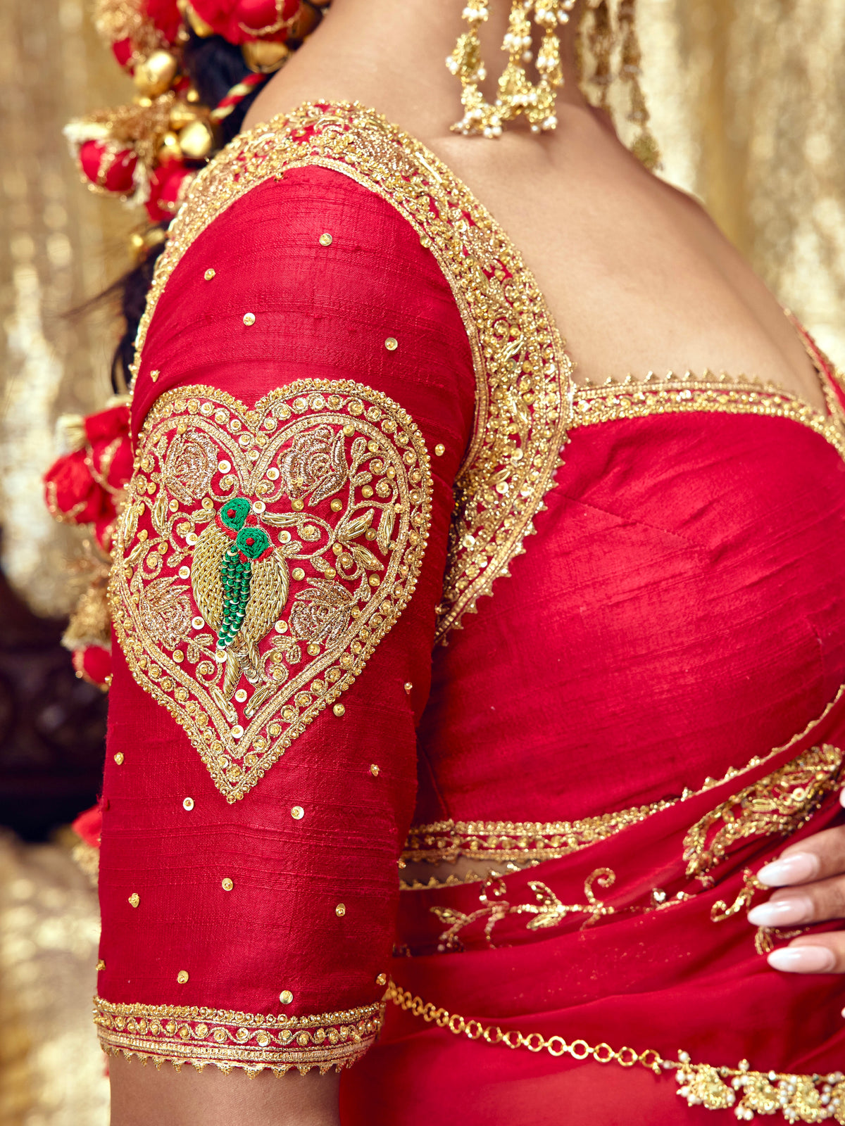 Gulaab Saree Set - Red