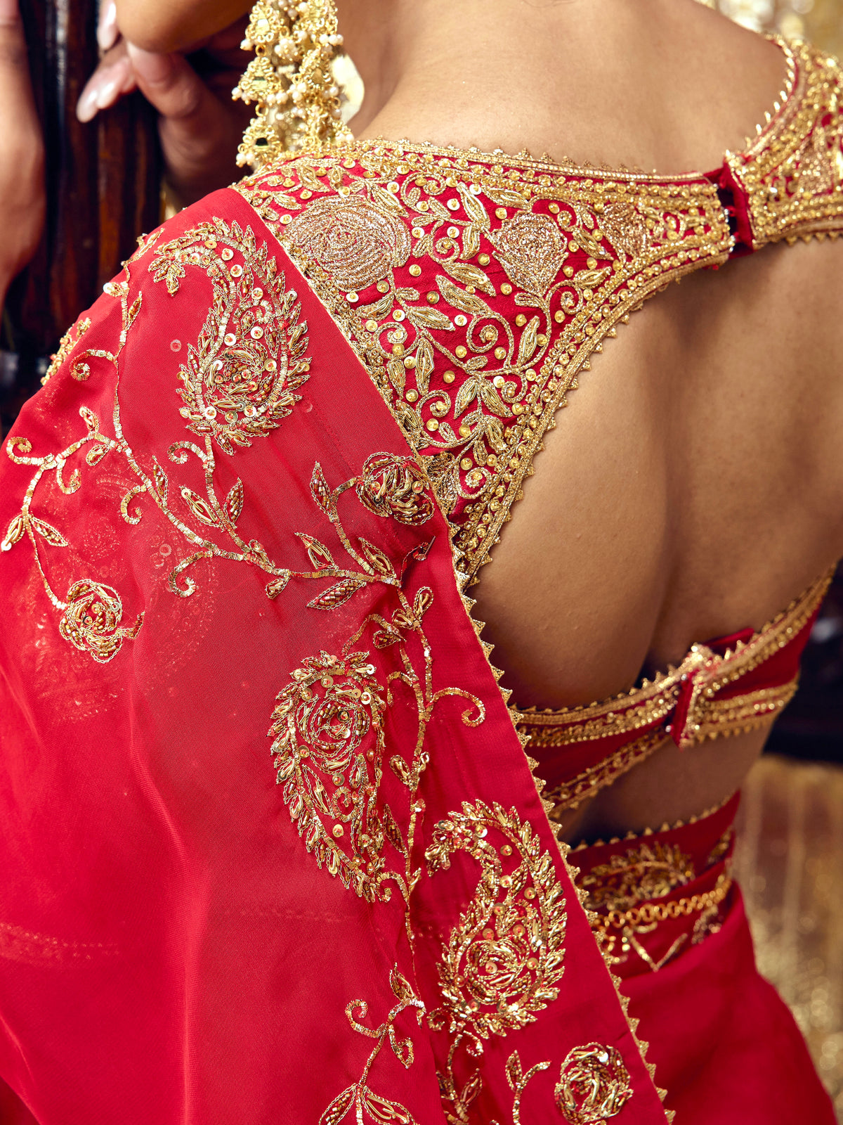 Gulaab Saree Set - Red