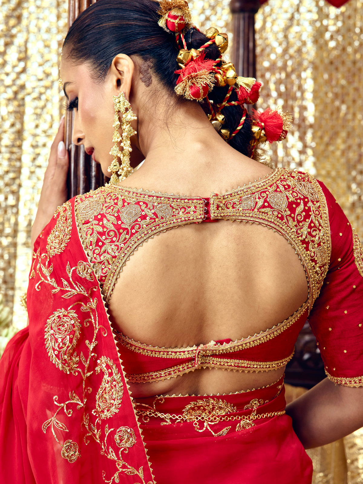 Gulaab Saree Set - Red