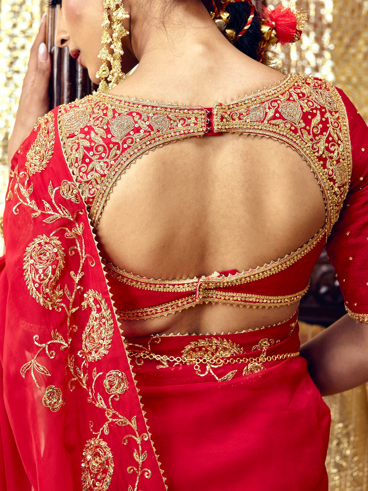 Gulaab Saree Set - Red