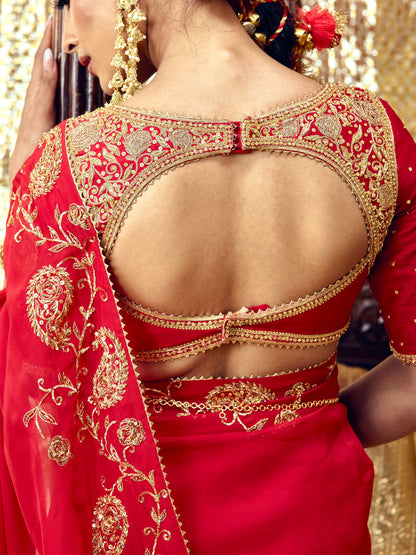 Gulaab Saree Set - Red