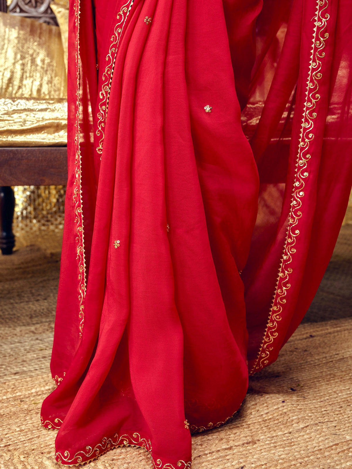 Gulaab Saree Set - Red