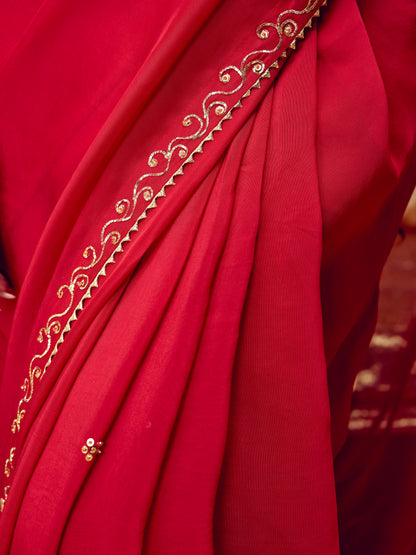 Gulaab Saree Set - Red