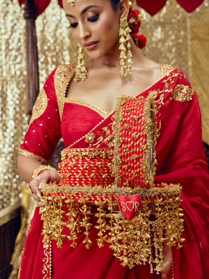 Kumkum Essential Karwa Chauth Full Pooja Hamper - Red