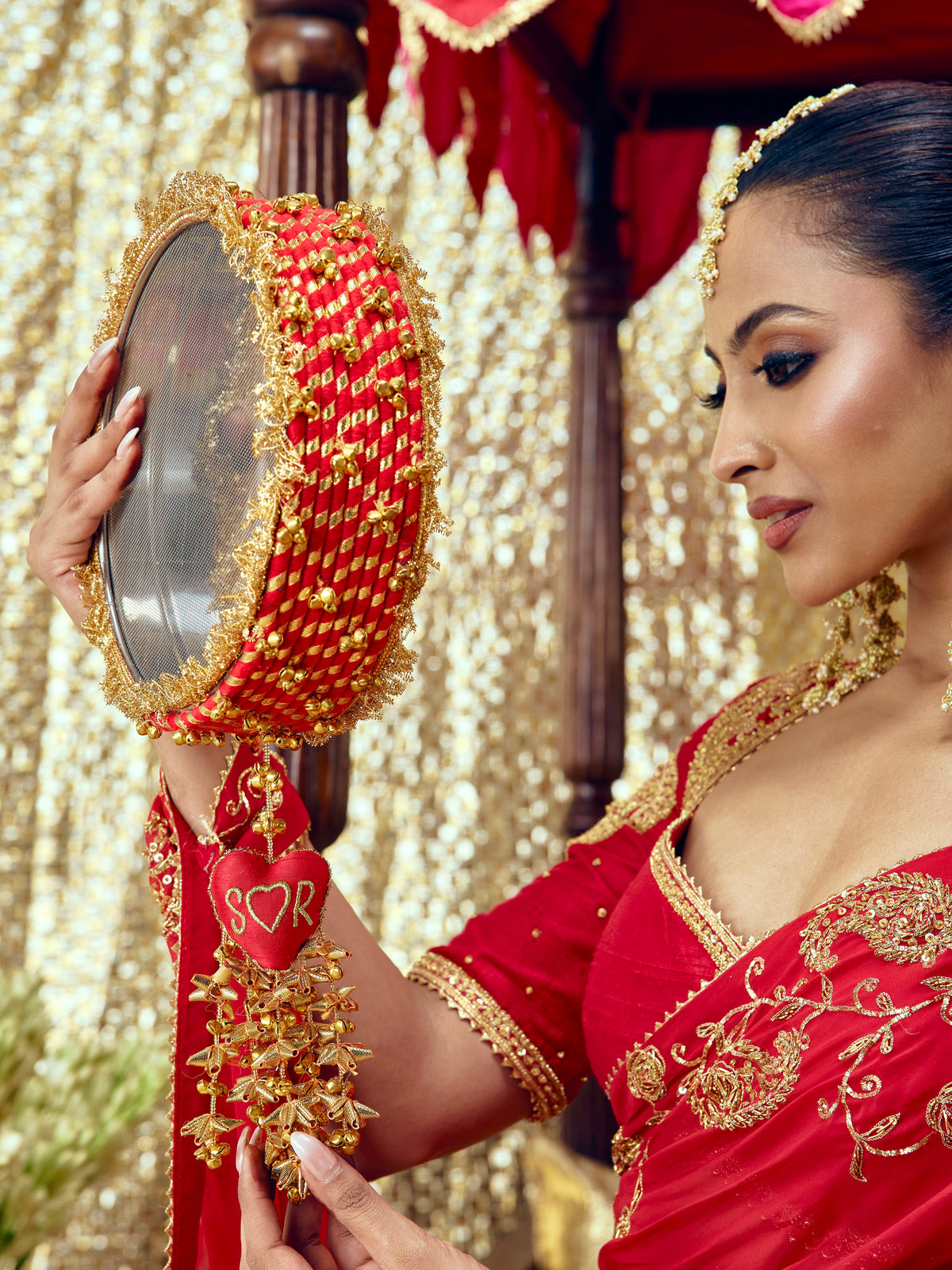 Kumkum Karwa Chauth Channi - Red