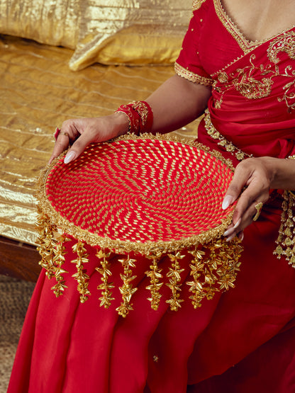 Kumkum Karwa Chauth Thali - Red