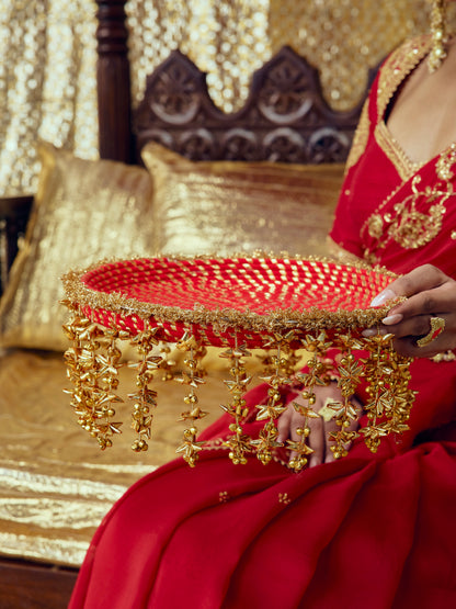 Kumkum Karwa Chauth Thali - Red