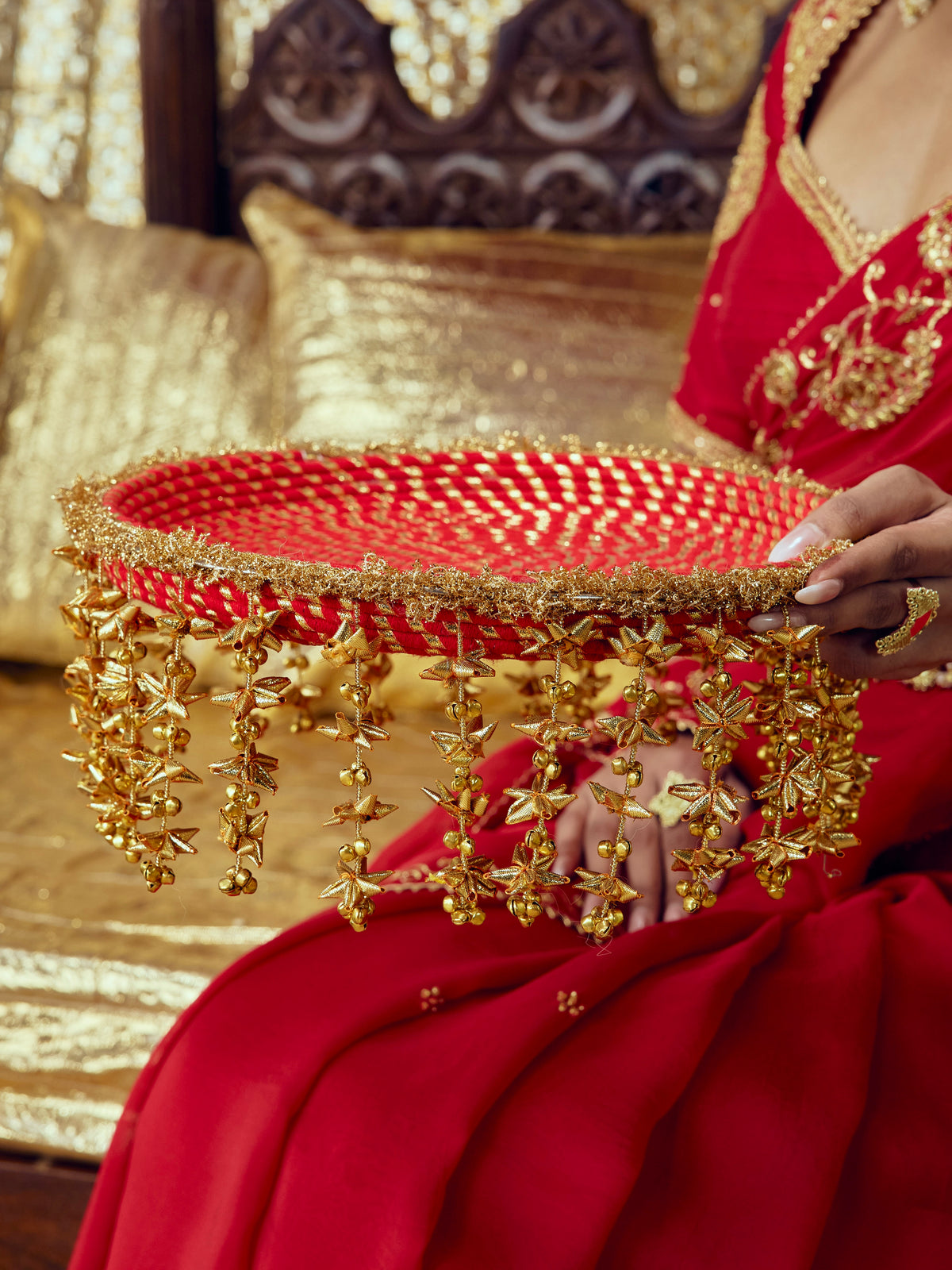 Kumkum Karwa Chauth Thali - Red