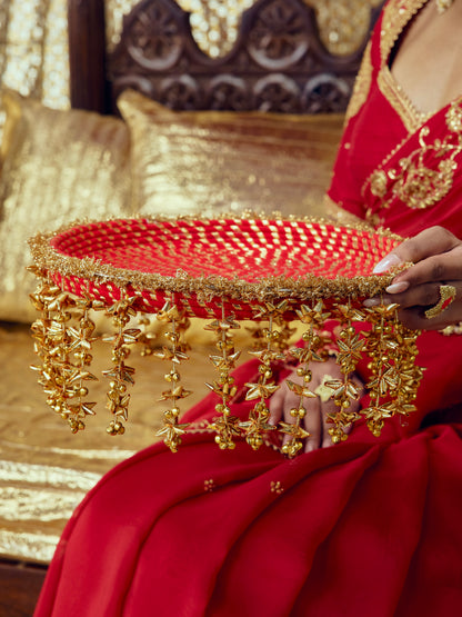 Kumkum Karwa Chauth Thali - Red